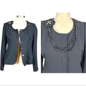 TRACY Reese Runway Chain Neck Wool Blazer/jacket